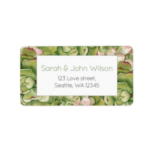 Succulents Rustic Wedding address labels