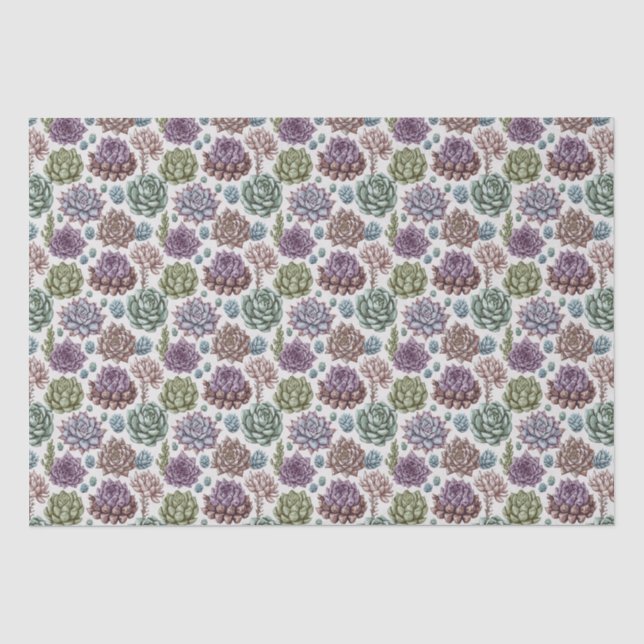 Succulents Tissue Paper (Front)