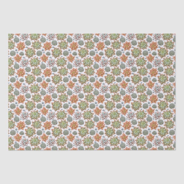 Succulents Tissue Paper (Front)