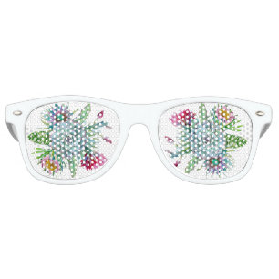 Succulents tropical garden retro sunglasses