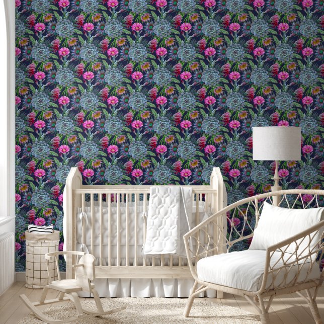 Succulents Tropical Garden Wallpaper (Kids)