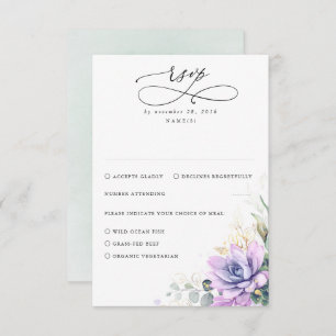 Succulents Verdure et Mariage d'or RSVP