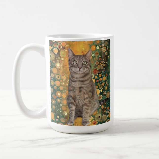 Such a fancy kitty coffee mug (Left)