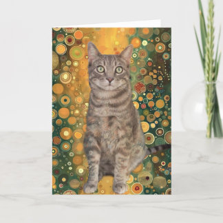 Such a fancy kitty notecard