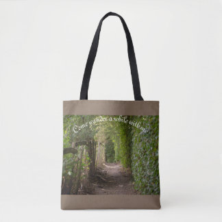 Such a great tote to use as you meditate bag