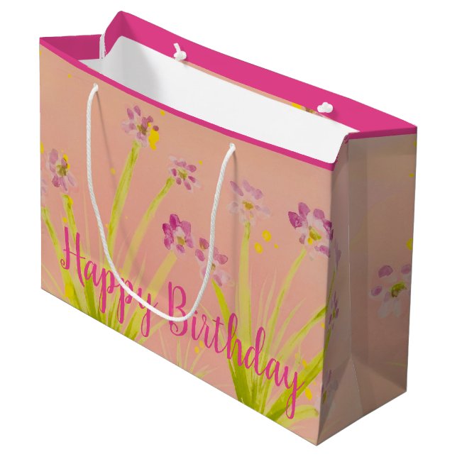 Such A Pretty Patterned Large Gift Bag (Front Angled)