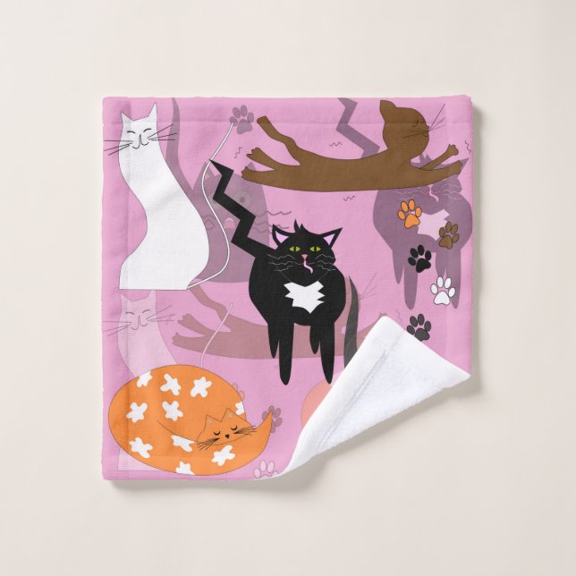 Such different cats. wash cloth (Wash Cloth)