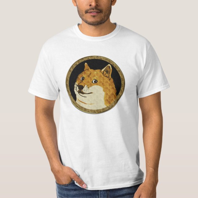 Such Doge Much Wow Dogecoin Cryptocurrency Tee (Front)