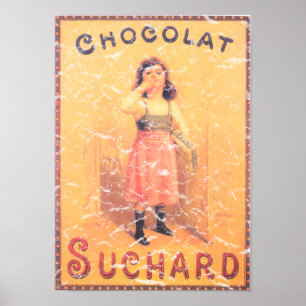Suchard Chocolate- distressed Poster