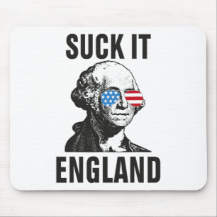 Suck-it England Funny 4th Of July George Washingto Mouse Pad