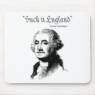 Suck It England Funny 4th Of July Usa Flag Mouse Pad