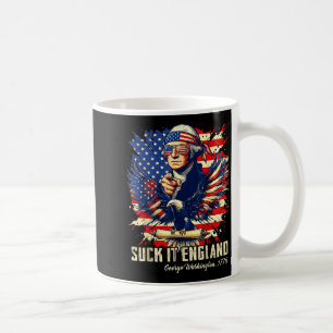 Suck It England Funny George Illustration Coffee Mug