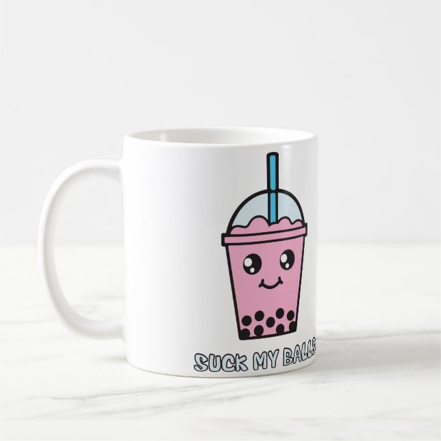 Suck My Balls (Bubble Tea) Coffee Mug (Left)