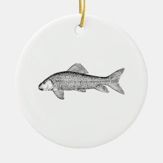 Sucker Fish Art Ceramic Ornament
