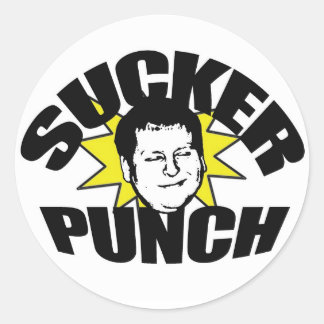 sucker punch classic round sticker
