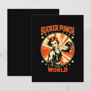 Sucker Punch the World Enclosure Card