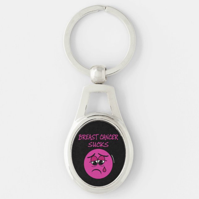 SUCKS...Breast Cancer Keychain (Front)