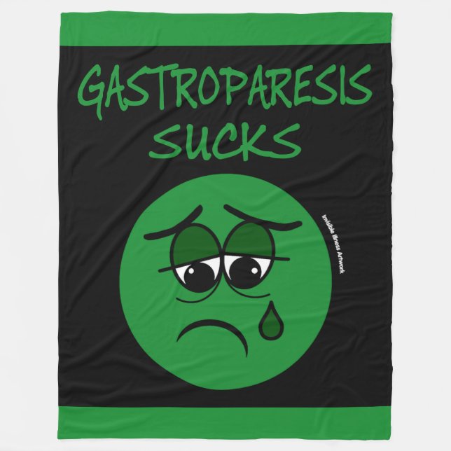 SUCKS...Gastroparesis Fleece Blanket (Front)