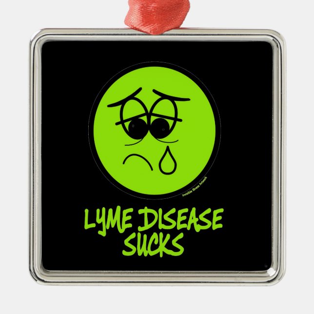 SUCKS...Lyme Metal Ornament (Front)