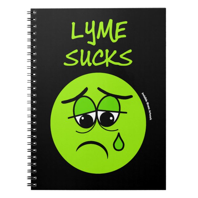 SUCKS...Lyme Notebook (Front)