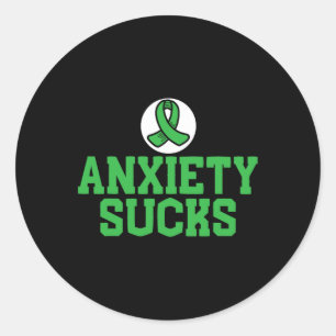 Sucks Mental Health Awareness Support End The Stig Classic Round Sticker