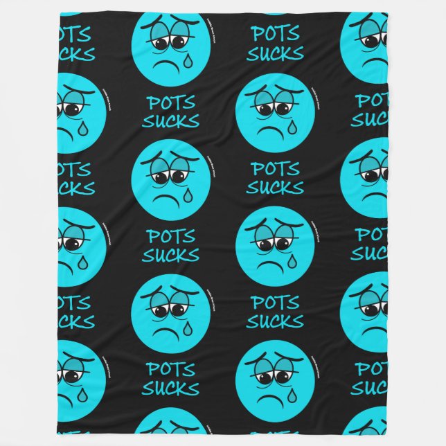 SUCKS...POTS FLEECE BLANKET (Front)