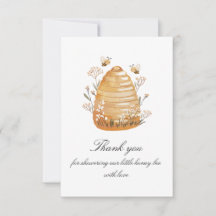 Sucré comme Baby shower d'abeille de miel Carte de