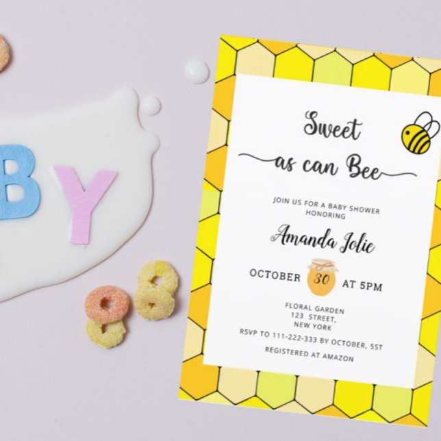 Sucré comme peut être baby shower invitation (Créateur téléchargé)