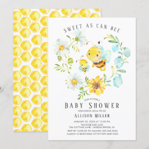 Sucré Comme Peut Être Baby shower Invitation