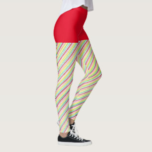 Sucre de canne amusant Leggings triés avec dessus