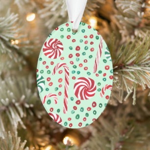 Sucre de canne de Noël de menthe douce