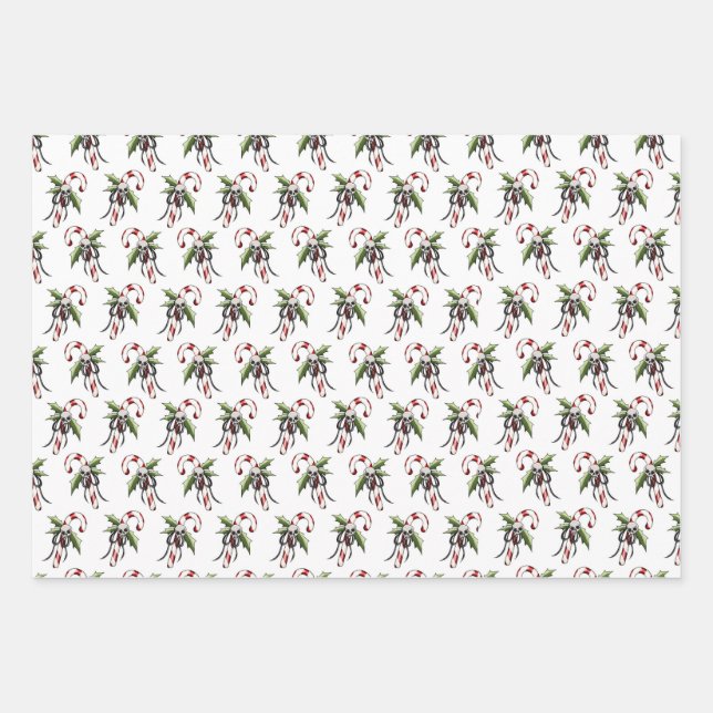 Sucre de canne de Noël déplaisant Papier d'envelop (Devant)