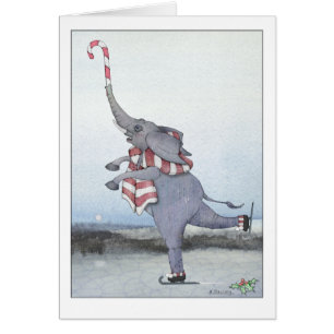 Sucre de canne de Noël Patinage Eléphant