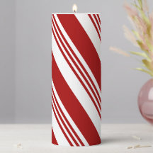 Sucre de canne de Noël rouge rayé blanc