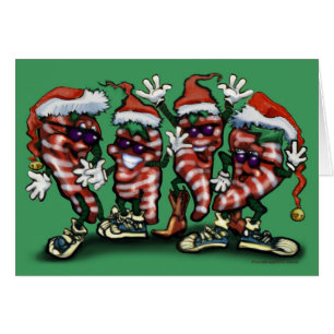 Sucre de canne de poivrons Noël