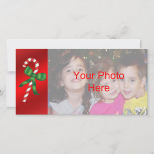 Sucre de canne Noël Carte photo Modèle