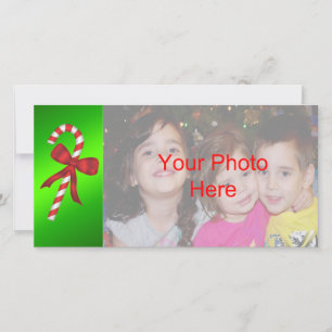 Sucre de canne Noël Carte photo Modèle