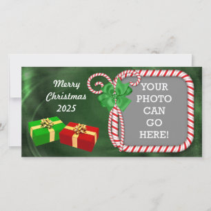 Sucre de canne Noël - Design de la carte photo