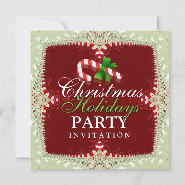 Sucre de canne Noël Fêtes Invitation (Devant)
