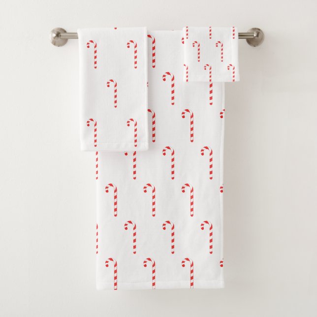 Sucre de canne Peinture Motif Serviette de bain en (En situation)