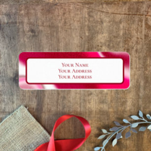 Sucre de canne personnalisé Red Christmas Adresse 