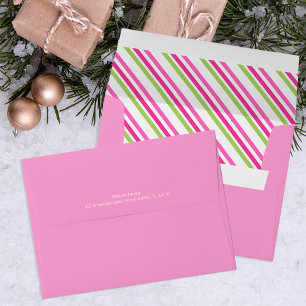 Sucre de canne rose Baby shower de Noël Enveloppe