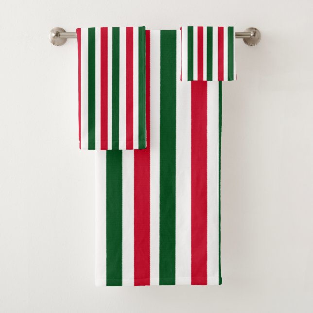 Sucre de canne rouge et vert Stripes de Noël (En situation)