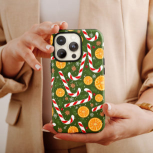 Sucre de canne Vert Noël Orange coque iphone Mate