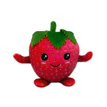 Sucre de haute qualité fraise rouge 5" Plushie