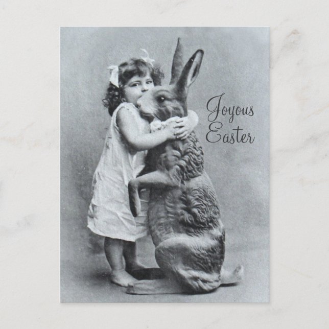 Sucrerie géante de fille de lapin de carte postale (Devant)
