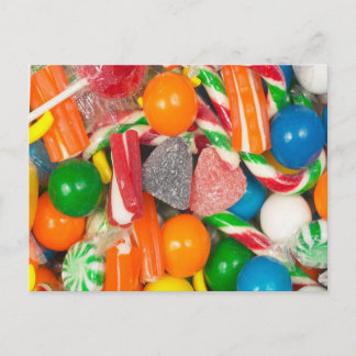 Sucreries mélangées - carte postale