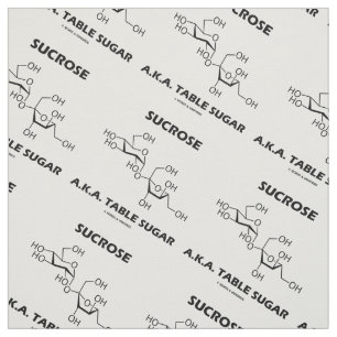 Sucrose Table Sugar Chemical Molecule Chemistry Fabric