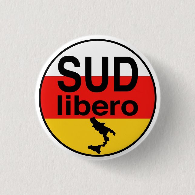 Sud Libero 1 Inch Round Button (Front)