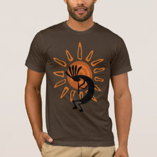 Sud-ouest du désert de Kokopelli Tshirt Sun Brown